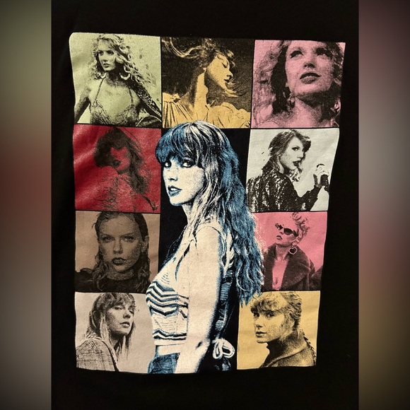 2023 Taylor Swift The Eras Tour Men’s Black Tee - Picture 2 of 6
